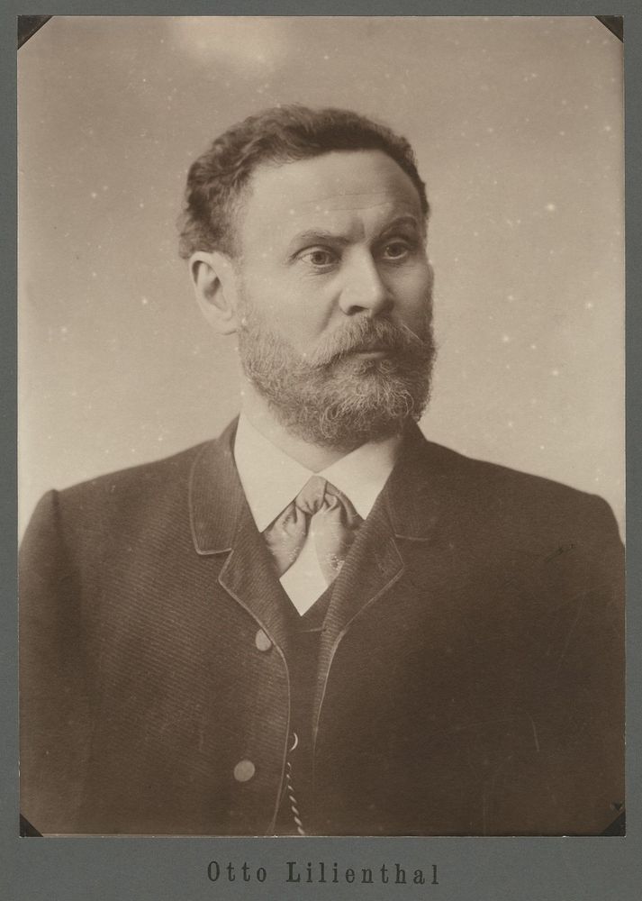 Historische Fotografie von Otto Lilienthal.